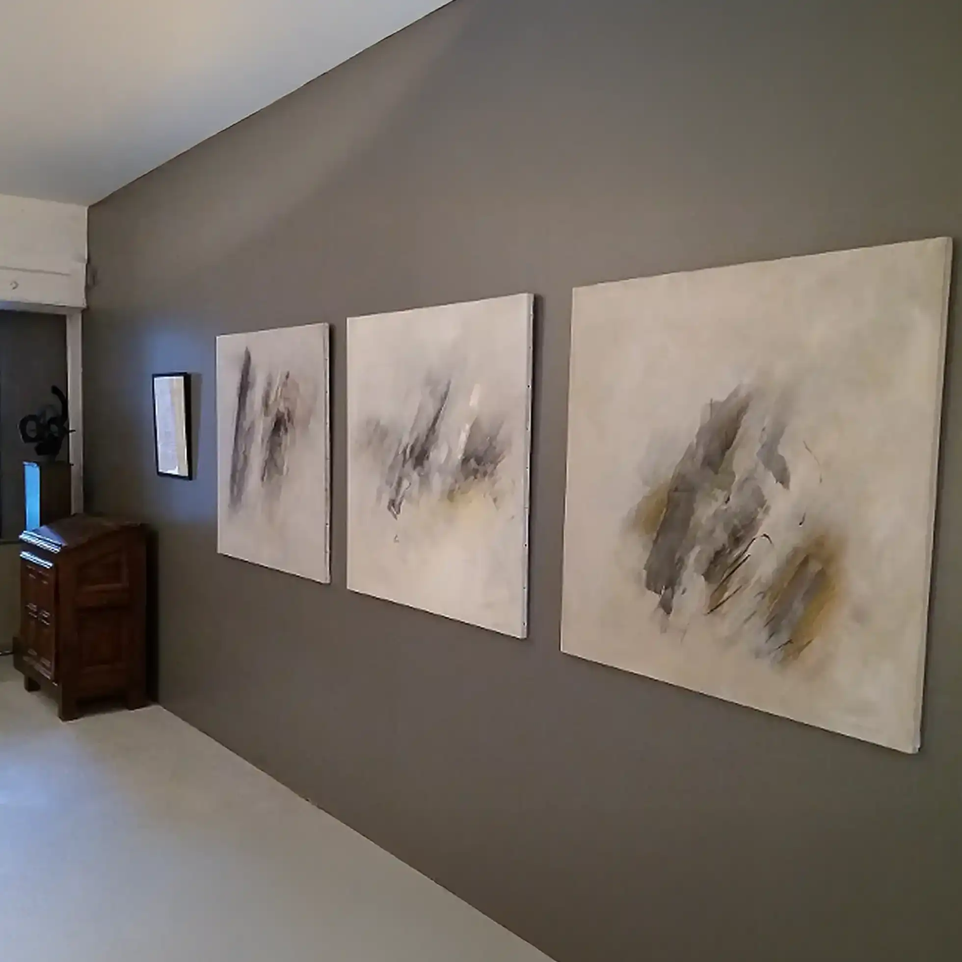 Exposition hommage à Chaminade, maître de l'abstraction lyrique, galerie Sainte-Croix, Poitiers, Dominique Maltier