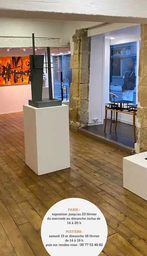 Le réservoir, exposition Dominique Maltiers, Sculpteur et artiste peintre, Poitiers, Paris