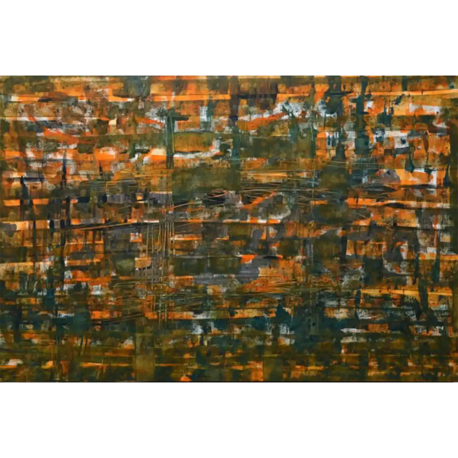 La Ville, acrylique sur toile